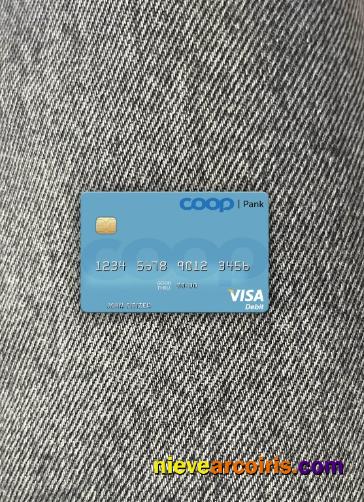 Estonia Coop Pank visa debit card photolook